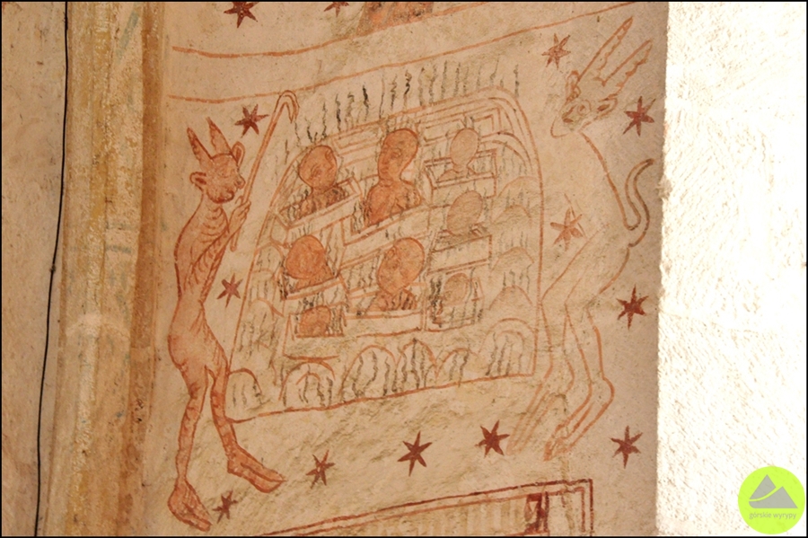 średniowieczne malowidła w lubiechowej