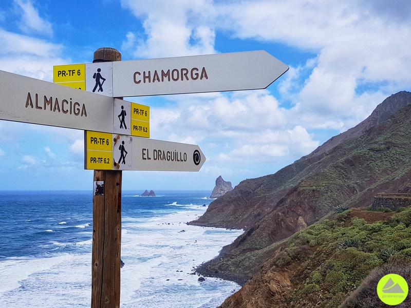 Chamorga - El Draguillo - Roque de las Bodegas w Górach Anaga