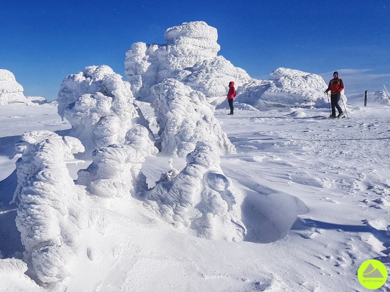 Zimowe szlaki w Karkonoszach - Śląskie Kamienie