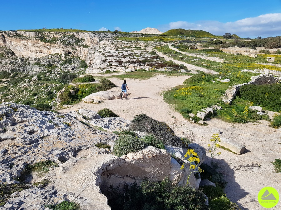 Ta'Dmejrek  - trekking na Malcie - trasa na Dingli Cliffs