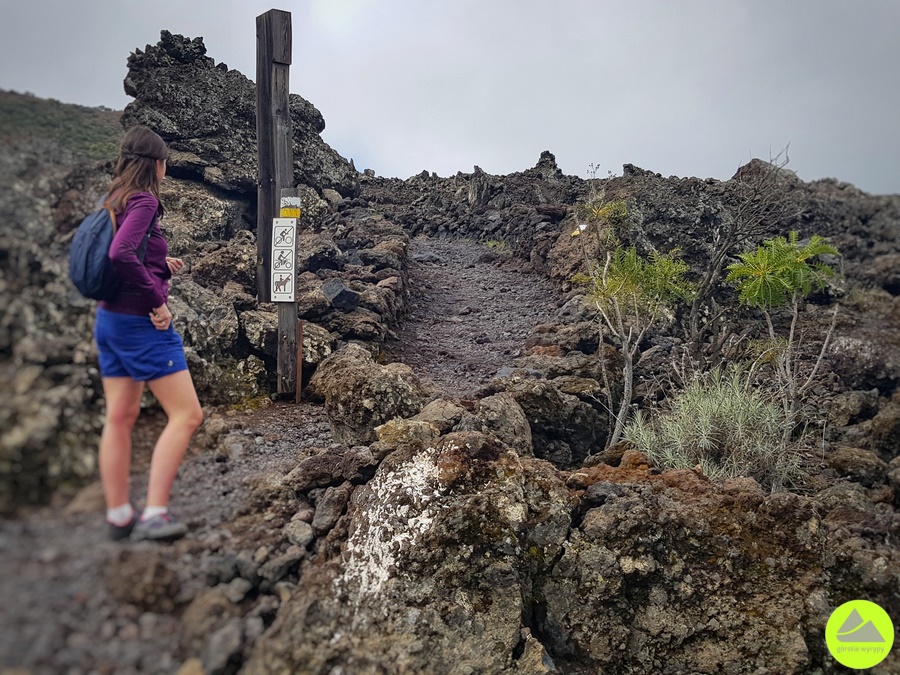 Wulkan Chinyero na Teneryfie - szlak z Santiago del Teide