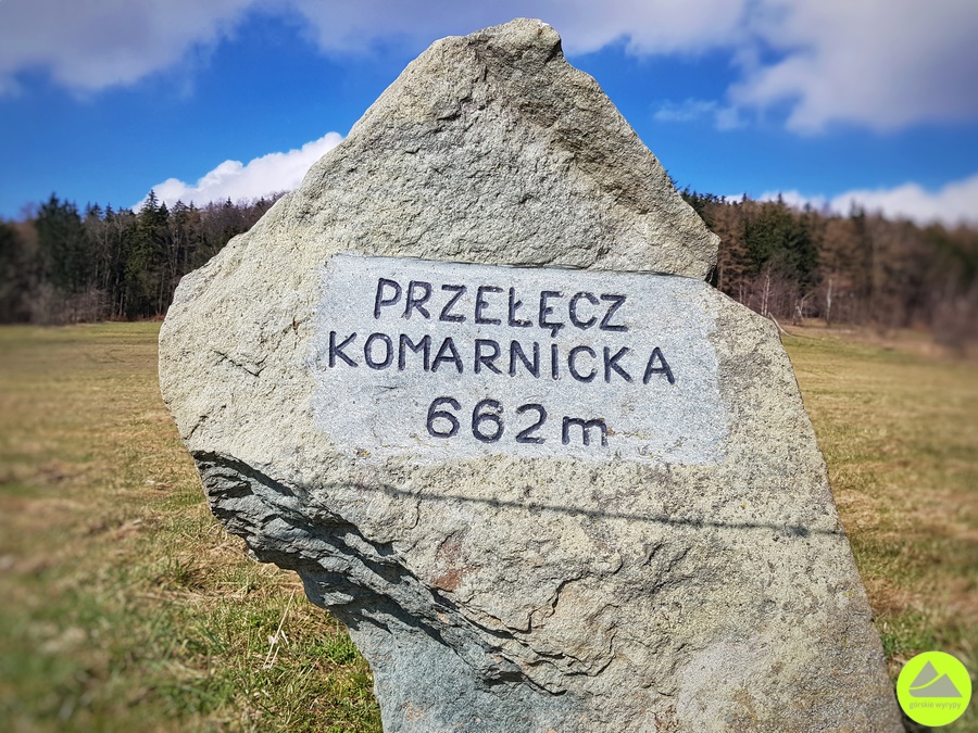 Przełęcz Komarnicka - trasa na Skopiec - Góry Kaczawskie