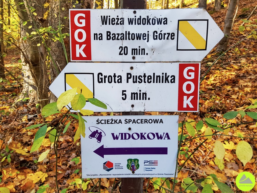 Wieża widokowa na Bazaltowej Górze - trasa