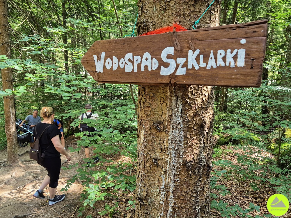 Wodospad Szklarki - szlak