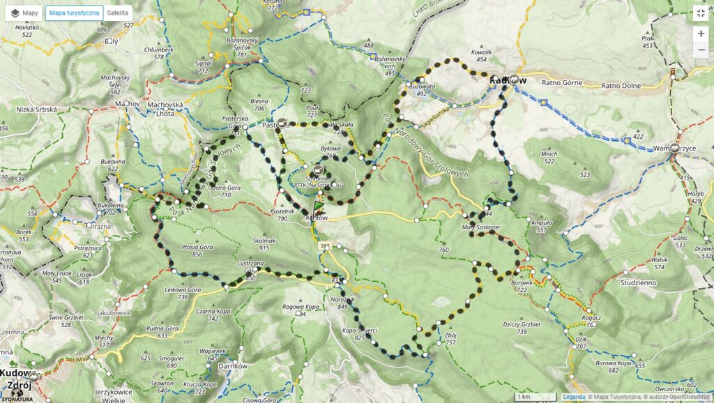 Trasy II Marszu Górskiego Kłodzkie Szlaki