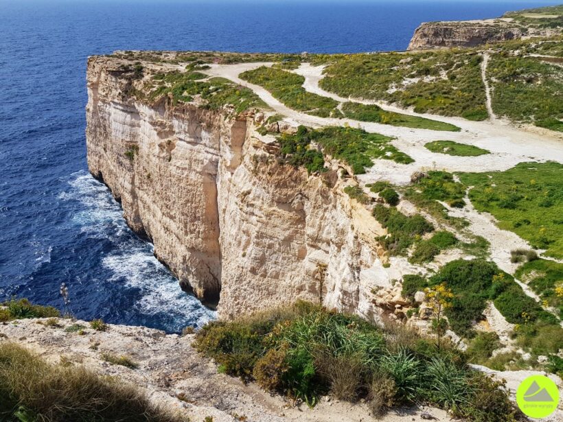 Wędrówka klifami na Malcie: Miġra l-Ferħa - Ras id-Dawwara