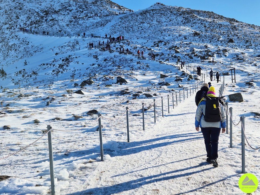 Trasa na Śnieżkę z Karpacza zimą