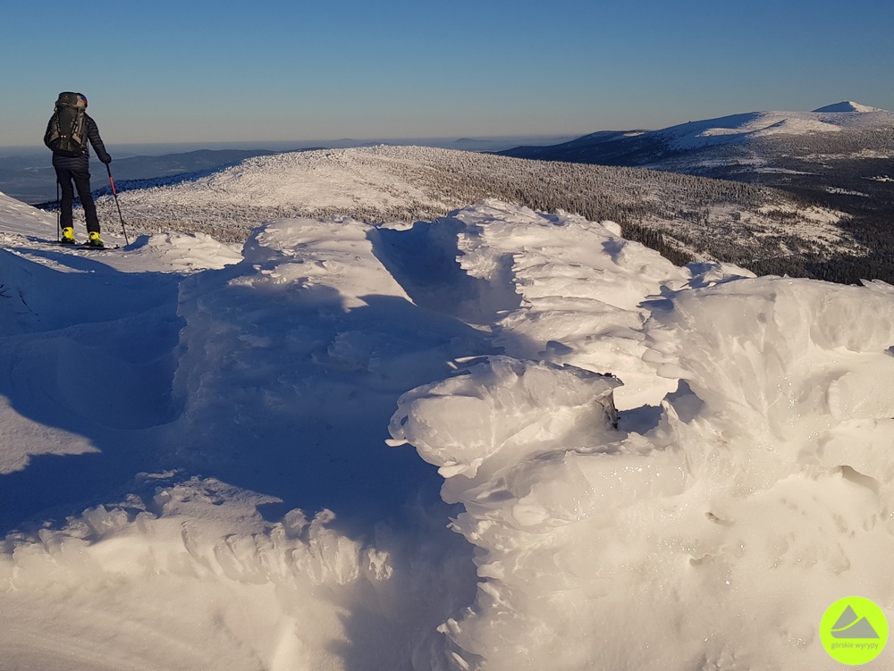 Zimowy szlak w Karkonoszach