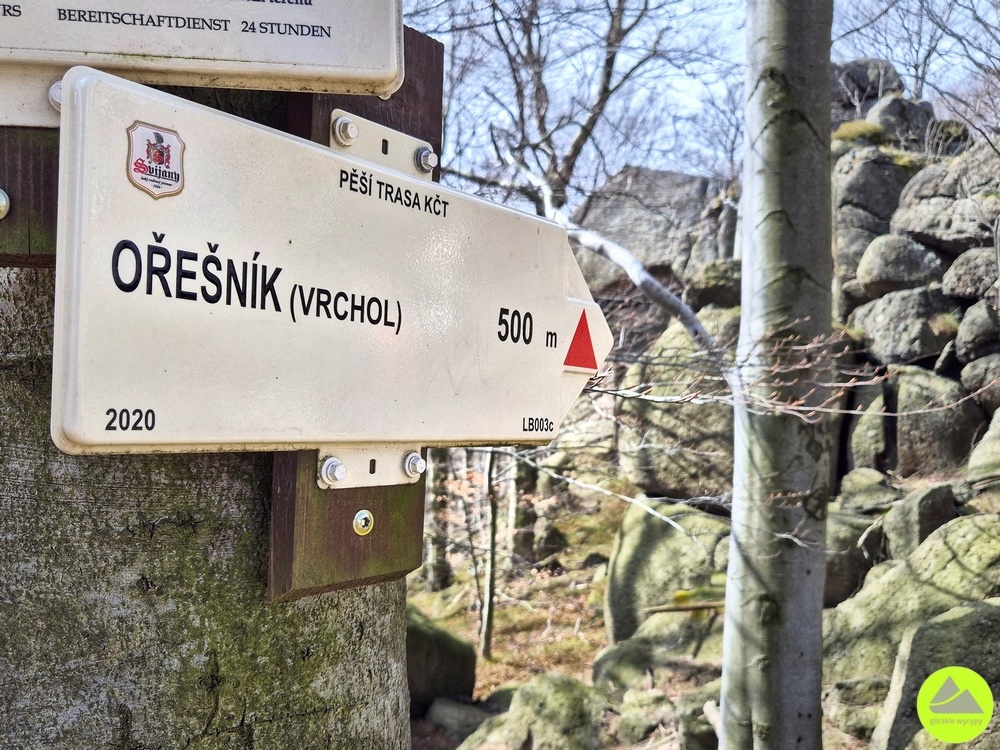 Trasa na Ořesník - Góry Izerskie 