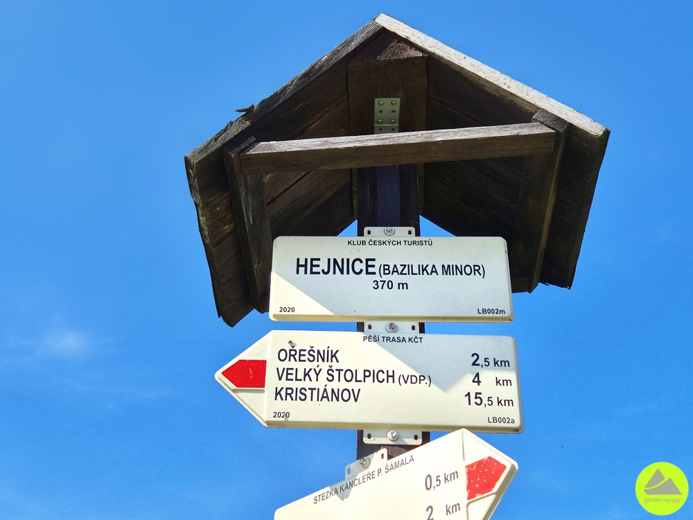 Trasa na Ořešník - punkt widokowy