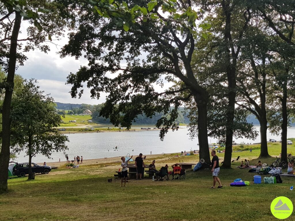 Bożkowice - plaża - Jezioro Leśniańskie 