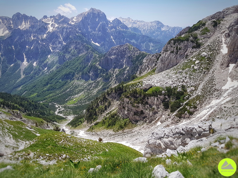 Przełęcz Valbona - Maja Jezerce - Góry Północnoalbańskie