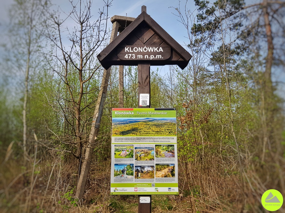 Szczyt Klonówka - Korona Gór Świętokrzyskich 