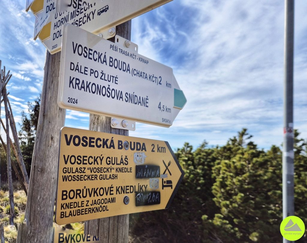 Vosecka bouda  - szlak w Karkonoszach 