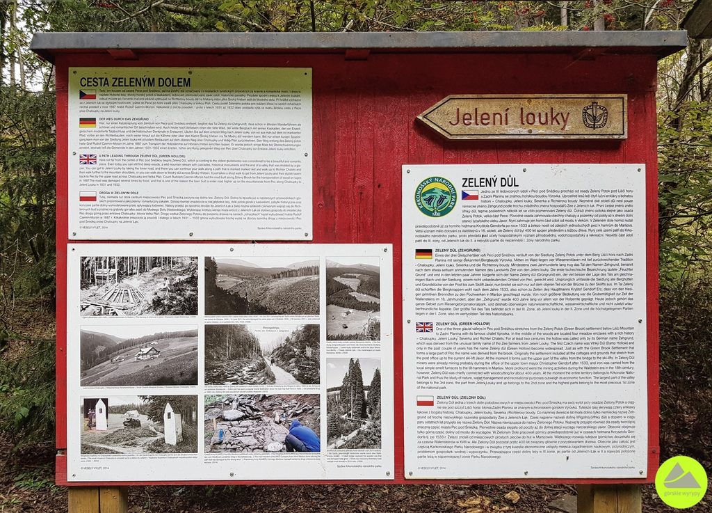 Zielona dolina w Karkonoszach
