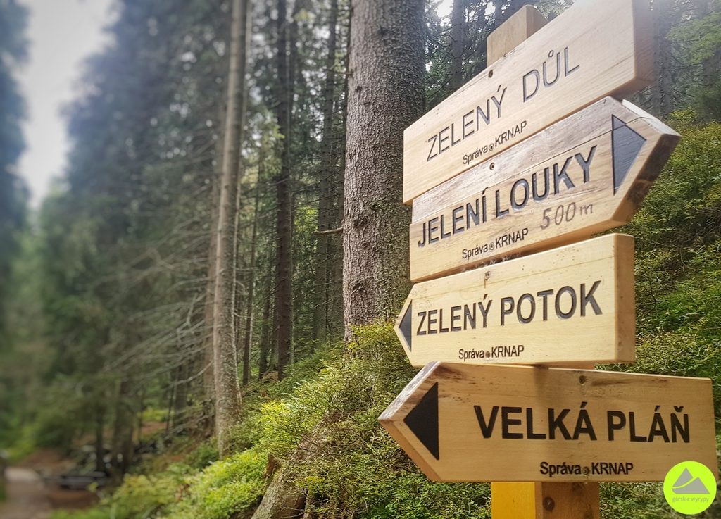 Szlak turystyczny przez Zeleny dul w Karkonoszach